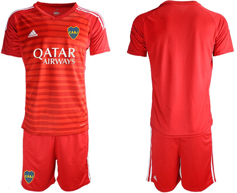 Men 2020-2021 Club Boca juniors goalkeeper red blank Adidas Soccer Jerseys->rome jersey->Soccer Club Jersey